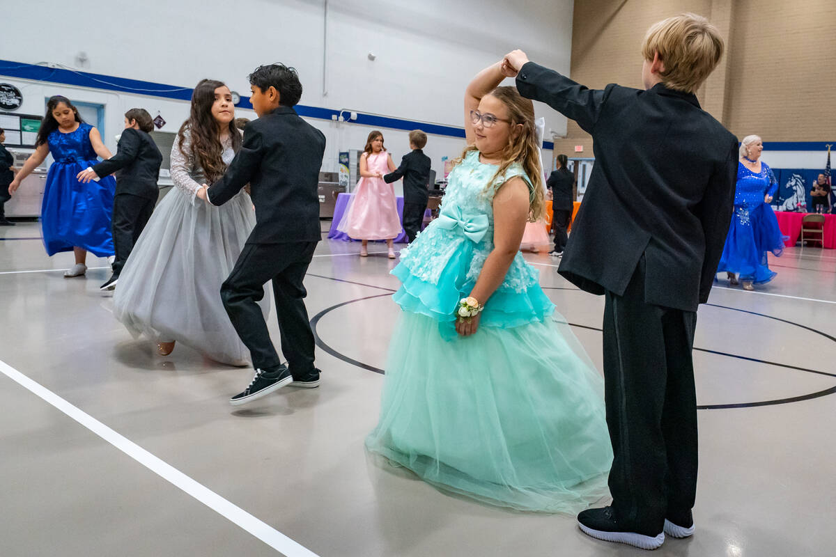 John Clausen/Pahrump Valley Times Kids demonstrate dance moves learned during the course.