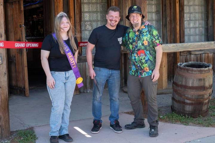 Richard Stephens/Special to the Times-Bonanza Miss Beatty Skye Grant and owners Nick Houck and ...