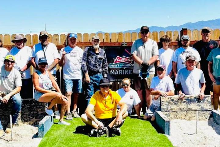 Rebel Dilger/Special to the Pahrump Valley Times The Shoes $ Brews competitors get together fol ...