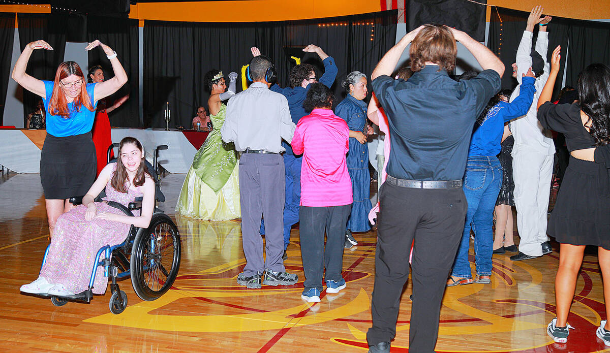 Randy Gulley/Special to the Pahrump Valley Times The Special Education Prom, held during the sc ...