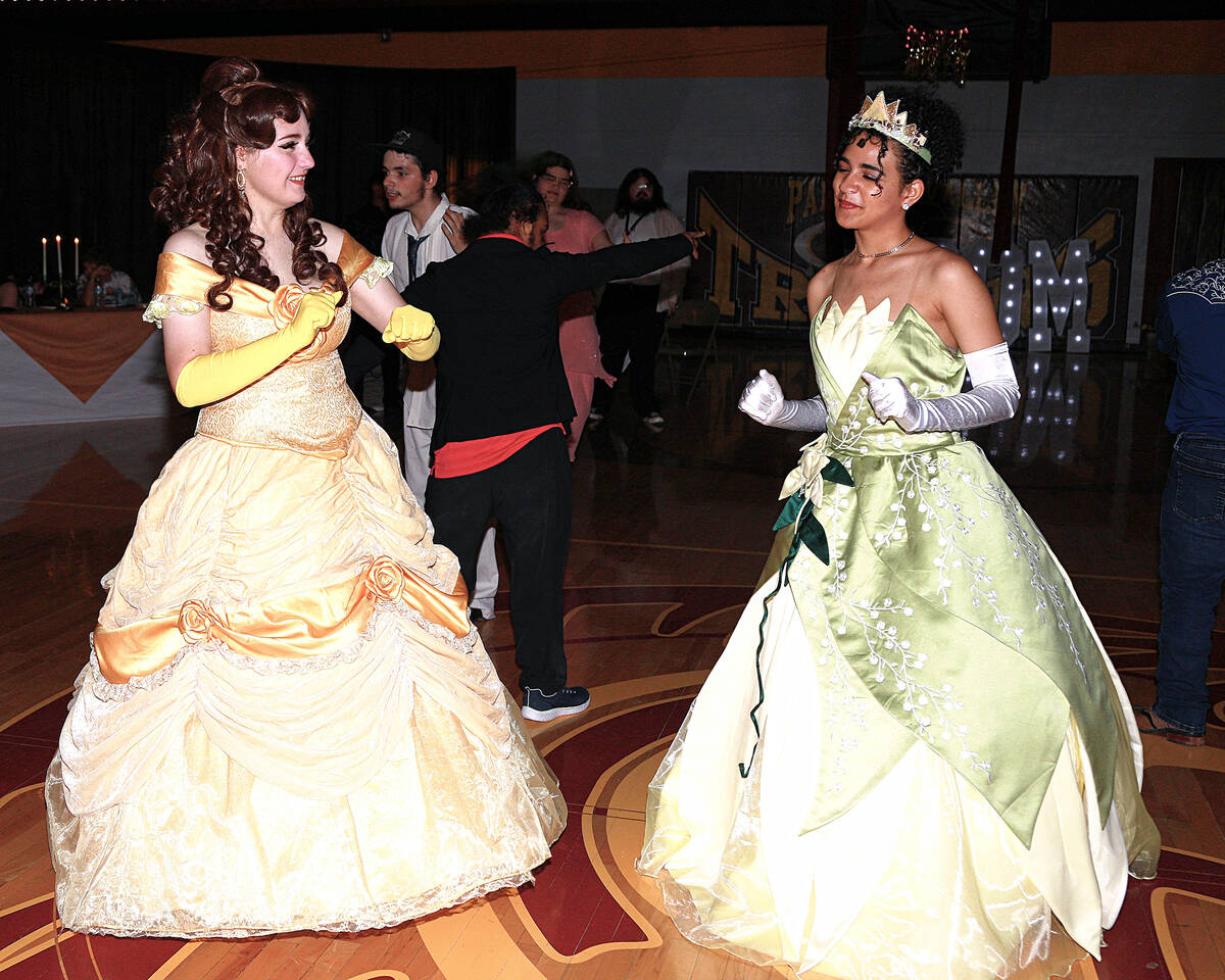 Randy Gulley/Special to the Pahrump Valley Times Princesses Belle and Tiana from Wish Upon a Pr ...