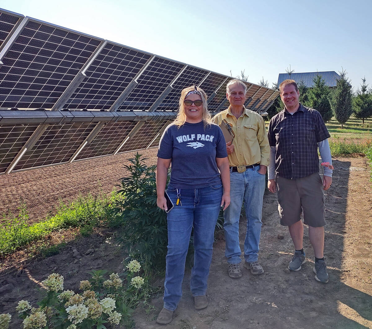 UNR Cooperative Extension Northern Nye County Extension Educator Misha Allen, left, visited sev ...