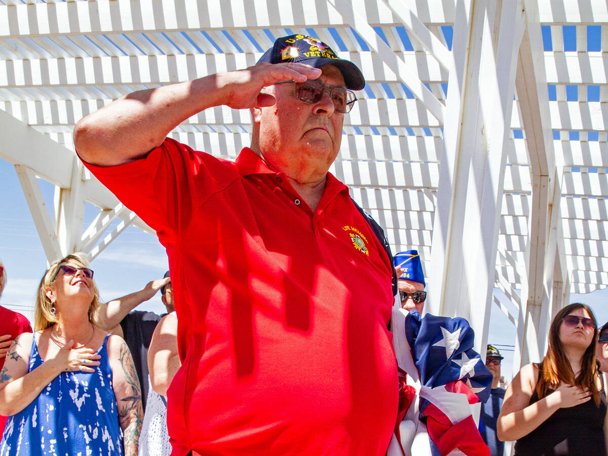 John Clausen/Pahrump Valley Times The Veterans of Foreign Wars Post #10054 hosted its Memorial ...