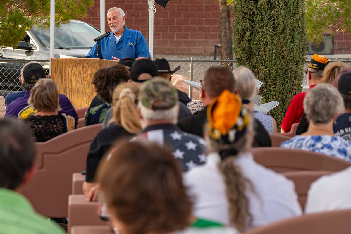 John Clausen/Pahrump Valley Times DAV Memorial Day Sunset Ceremony 2025.