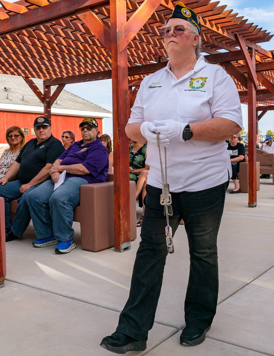 John Clausen/Pahrump Valley Times DAV Memorial Day Sunset Ceremony 2025.