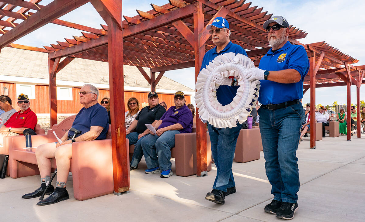 John Clausen/Pahrump Valley Times DAV Memorial Day Sunset Ceremony 2025.