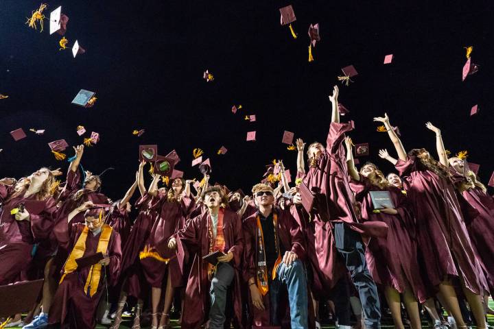 John Clausen/Pahrump Valley Times Last Friday night, May 30, under the lights of the football f ...