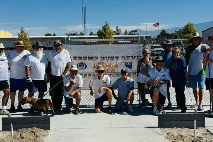 NSHPA pitchers gather together following their Hot to Trot tournament. (Lathan (Rebel) Dilger/S ...