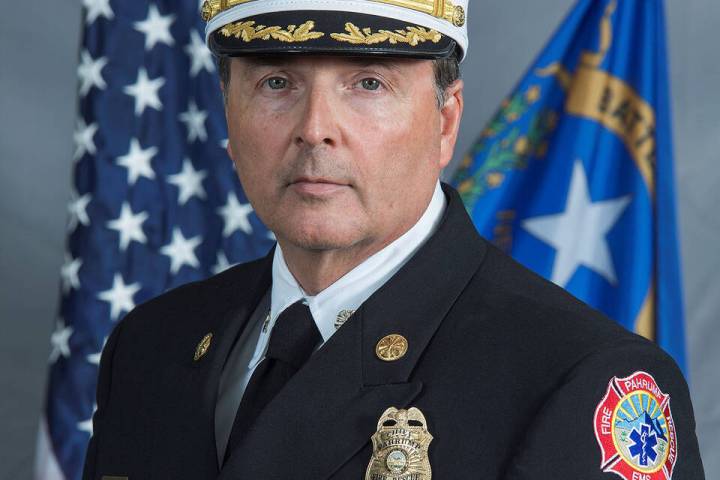 Pahrump Fire and Rescue Chief Scott Lewis was thrilled to see the extension of the Public Safet ...