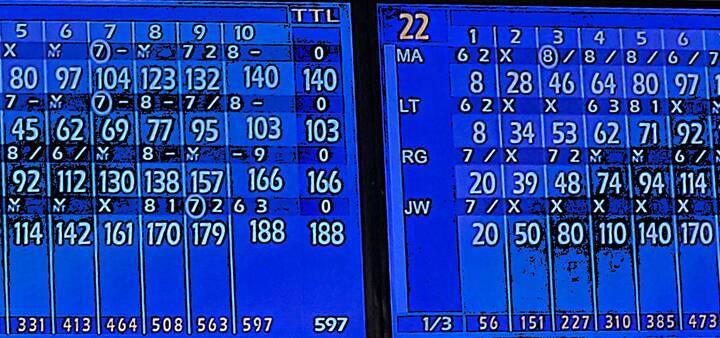 James Ward's natural 290 game captured on screen by Randy Gulley. (Randy Gulley/Special to the ...