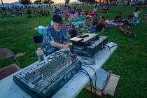 Gary Bouchard of Entertainment Concepts is the man behind the projector at the Pahrump Movies i ...