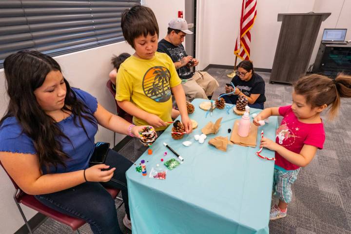 Pahrump Community Library, in partnership with the U.S. Forest Service, welcomed patrons of all ...