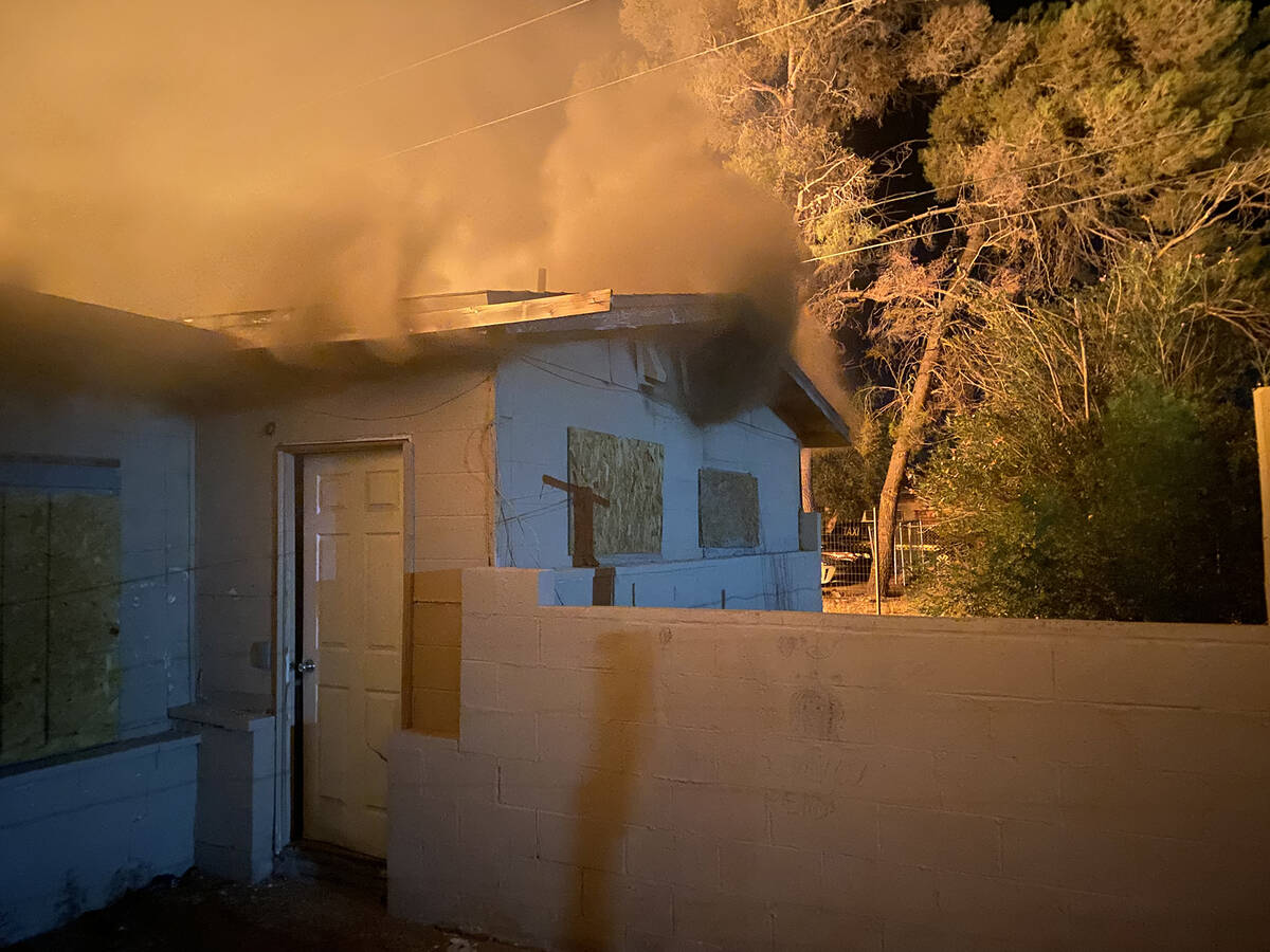 Pahrump Valley Fire and Rescue Chief Scott Lewis confirmed the West Street fire was suspect in ...