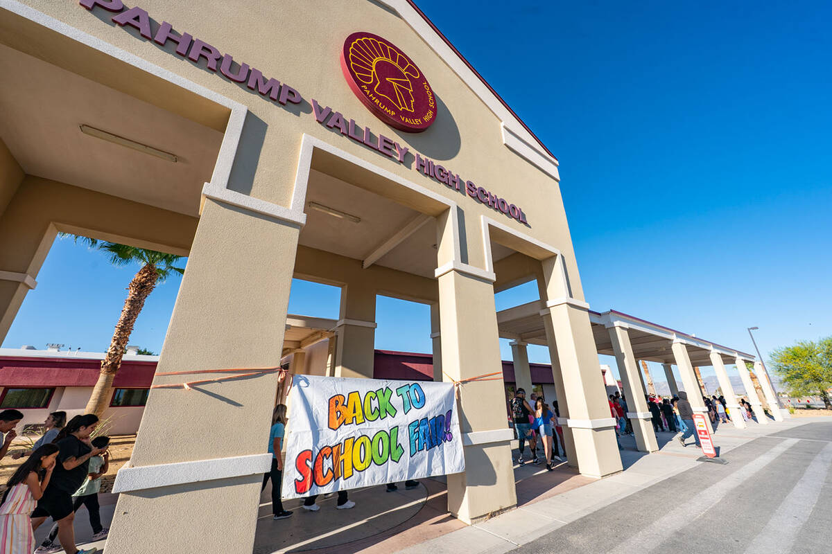 This year's Back to School Fair saw a large attendance of families at Pahrump Valley High Schoo ...