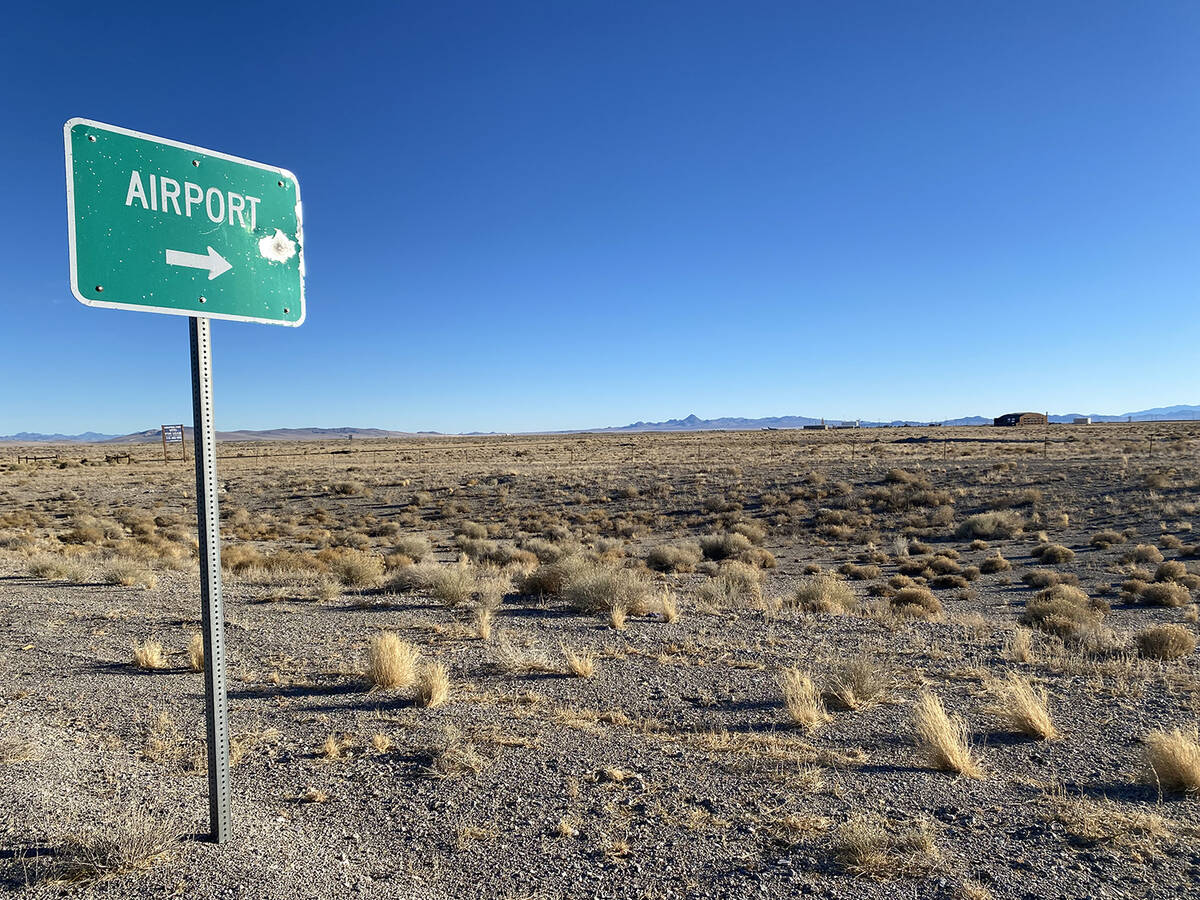 The Tonopah Airport, owned by Nye County, is located at 1 Airport Rd, just off Highway 6 and pl ...