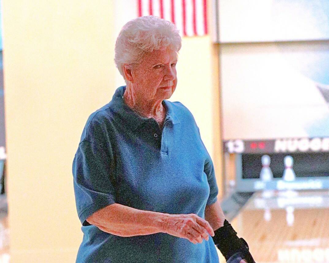 Bowler Babs Woosley was the winner of the Pahrump 500 Club and the Handicap Side Pot, bowling a ...