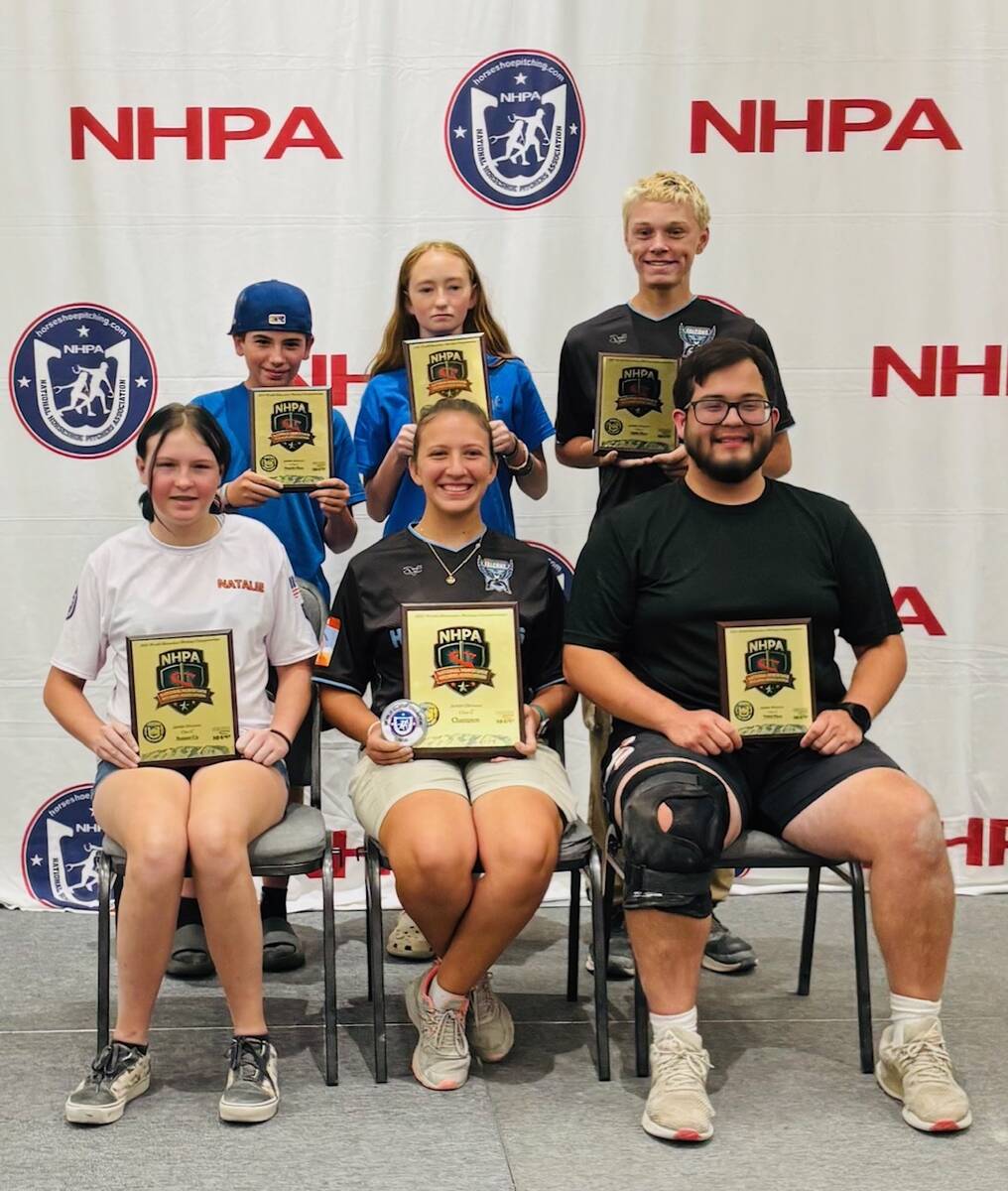 Natalie Dilger (bottom left) finished sixth out of eight players at the NHPA World Championship ...
