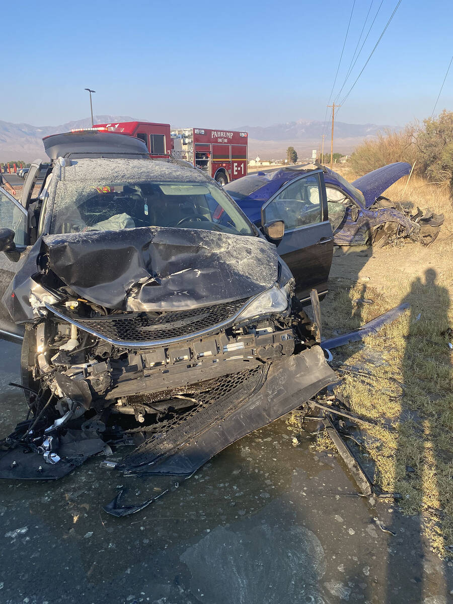 On Saturday, Aug. 2, Pahrump Valley Fire and Rescue were dispatched to a report of a vehicle cr ...