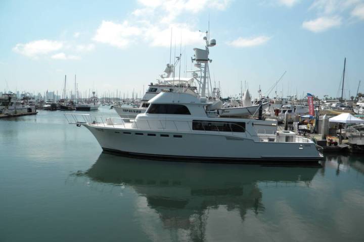 A charter fishing boat out of Point Loma in San Diego gets ready to embark on an overnight fish ...