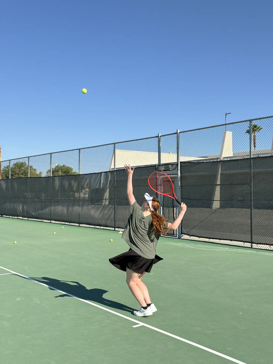 PVHS Tennis Sophomore Nyomi Skinner is looking to make an impact this season for the girls tenn ...
