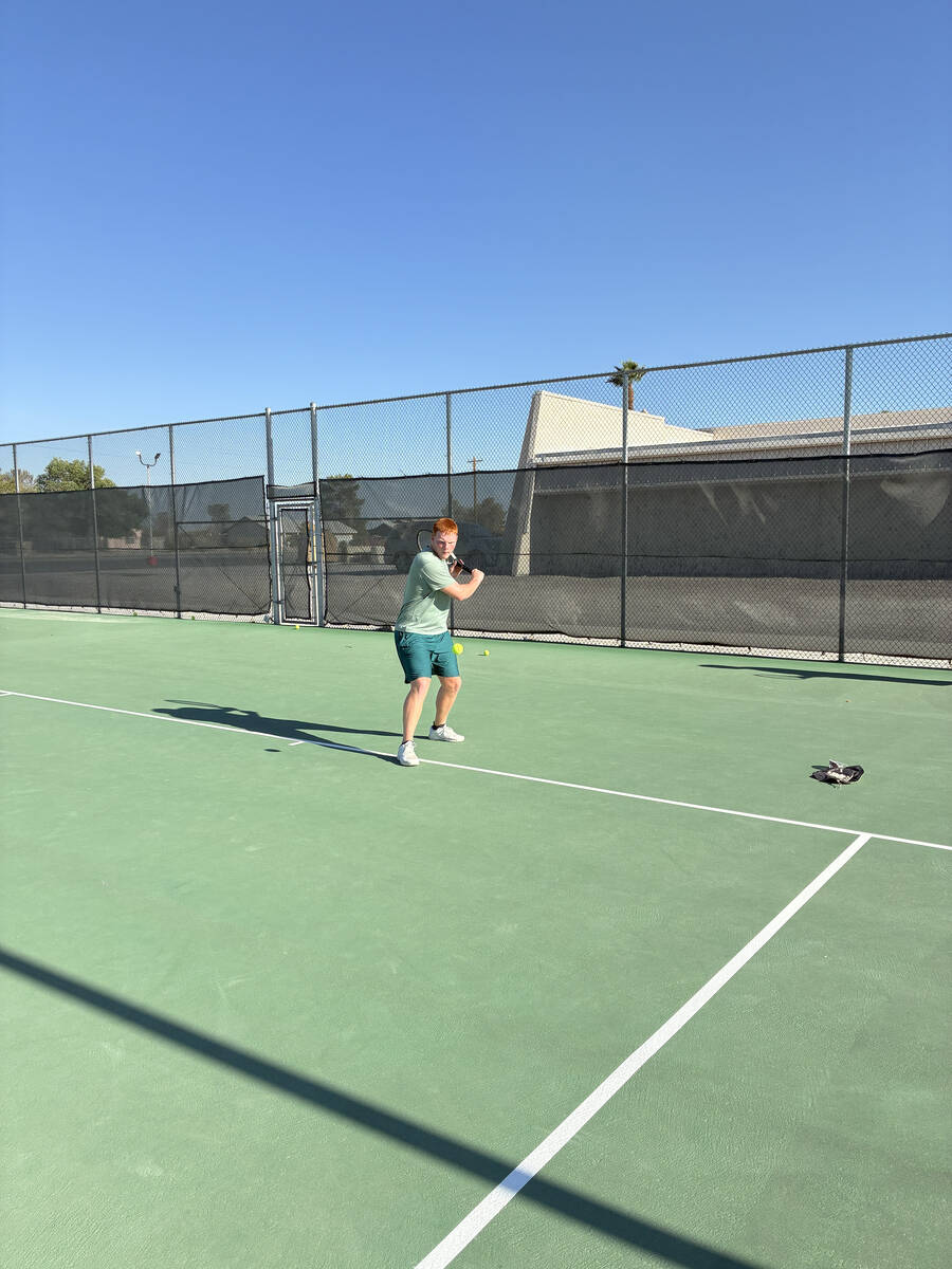 PVHS Tennis senior Sonny Skinner is one of only two seniors on this years boys squad for the 20 ...