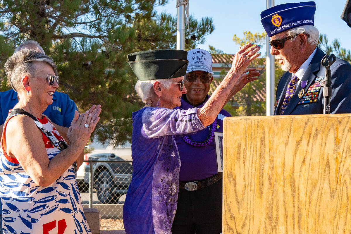 This year's Purple Heart Day Sundown Ceremony included a very special surprise for B.J. Hetrick ...