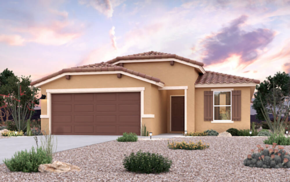 Century Communities offered this rendering of one of the home designs that are available in the ...
