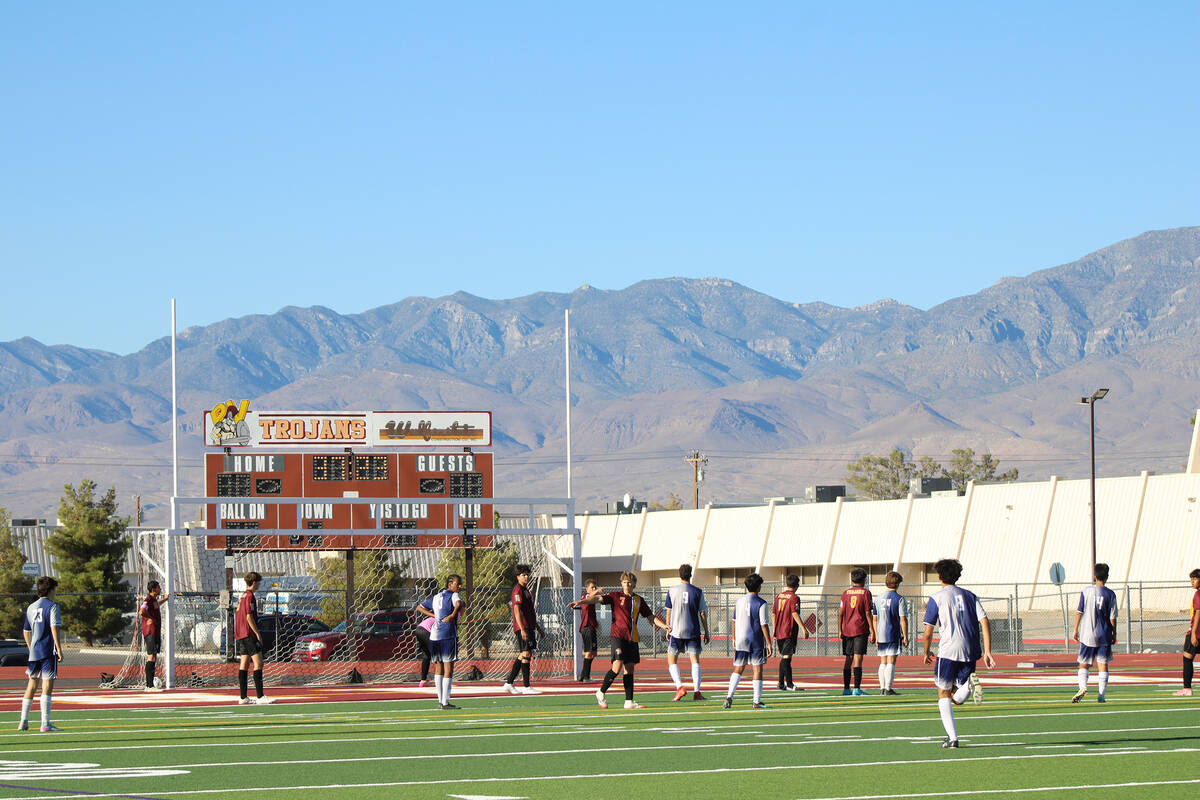 In their second league game of the season, the Trojans boys soccer team couldn't quite edge out ...