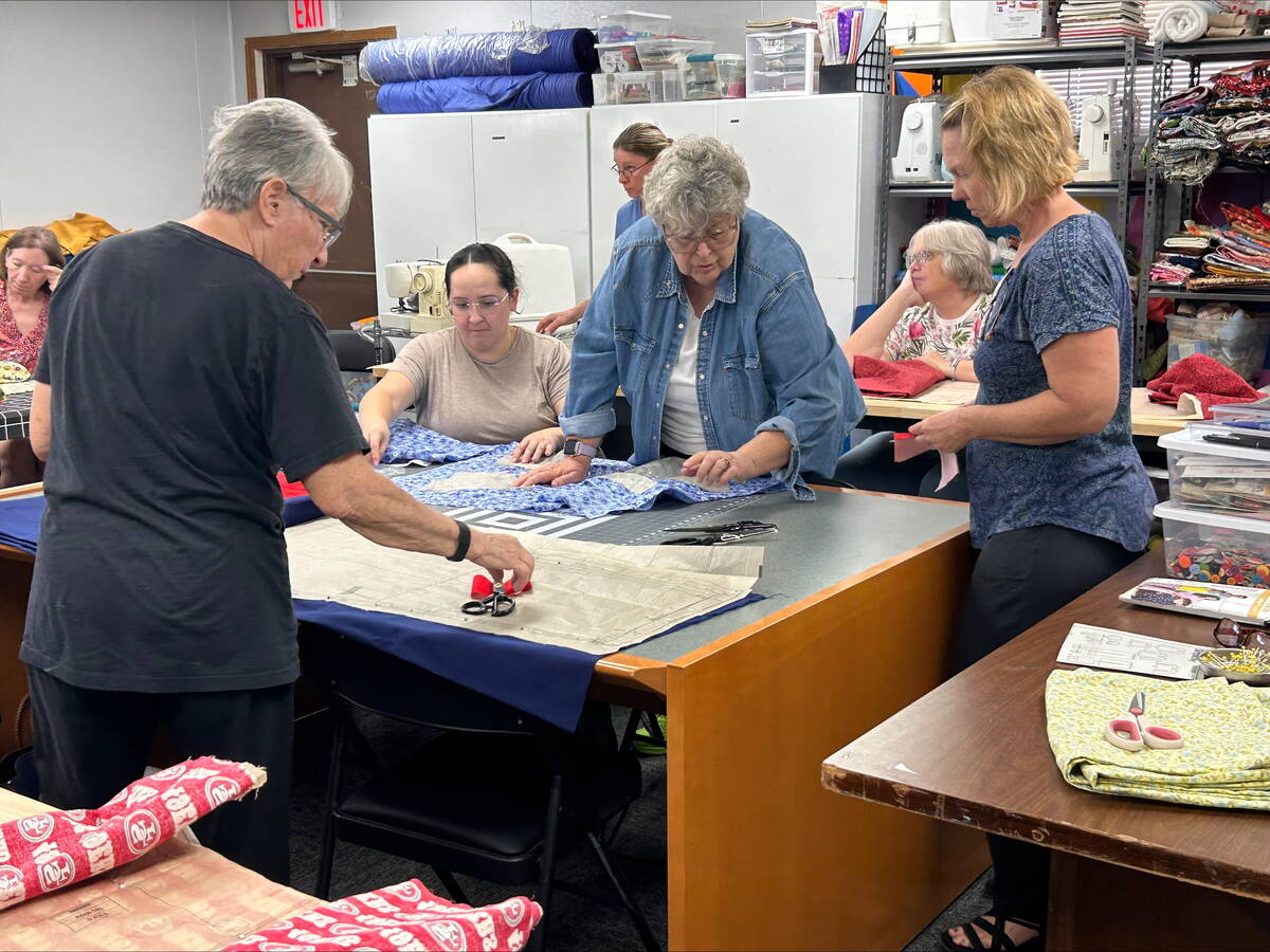 A sewing class at Nyespace explores understanding directions, seam allowances, and finishes. Al ...