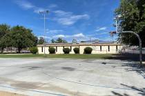 The basketball court at Petrack Park was proposed as the starting point for a field test of sor ...