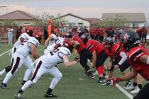 The Pahrump Valley High School football team was able to hold their opponents to zero points in ...