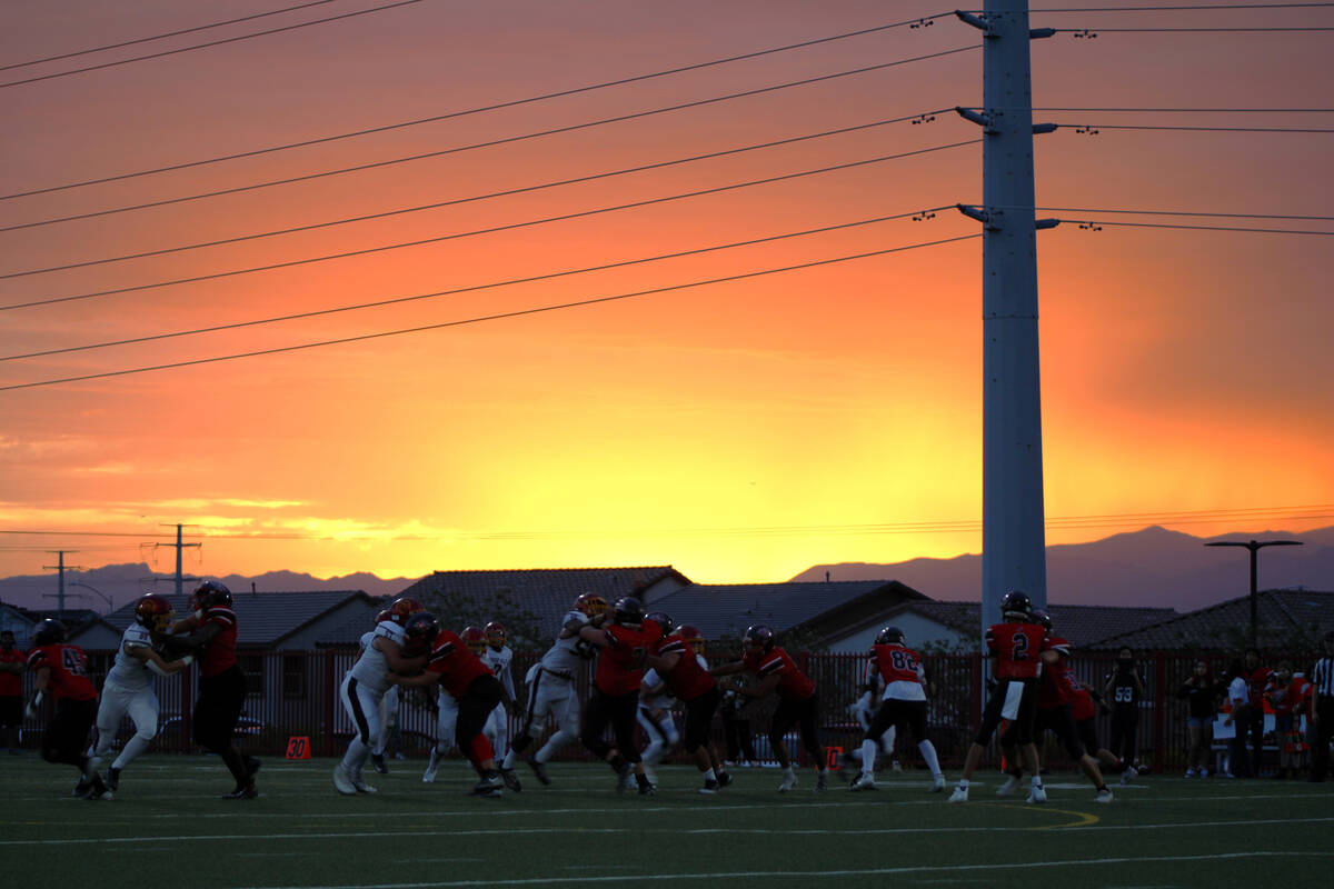 The sun begins to set over Pinecrest Cadence Academy field as the Trojans cruised to a 54-0 vic ...