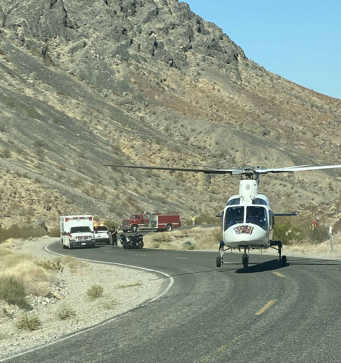 The patient had injuries that required air transport. Mercy Air arrived on scene and the patien ...