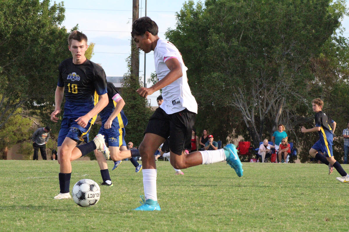 Trojans junior midfielder Ryan Nunez Manzo had an assist and a goal scored in their league matc ...