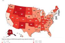 Information from the U.S. Centers for Disease Control and Prevention shows that in 2023, there ...