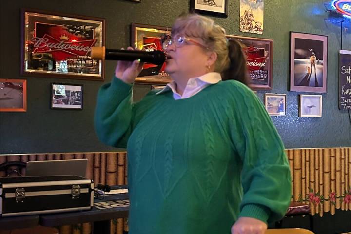 Karaoke happens every evening in Pahrump, including at Who's Dunes on Thursday and Saturday nig ...