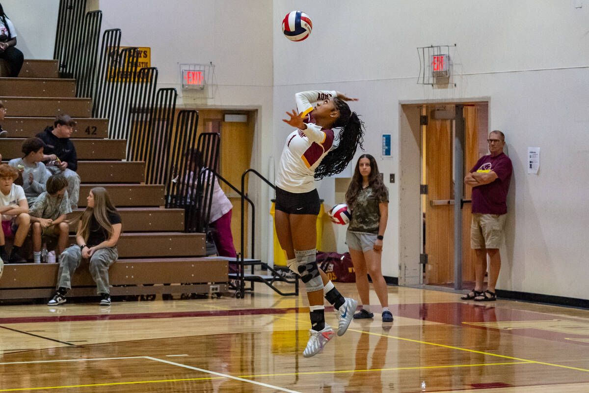 Lady Trojans senior Heavenly Ware recorded a team high nine aces in a home league match agains ...