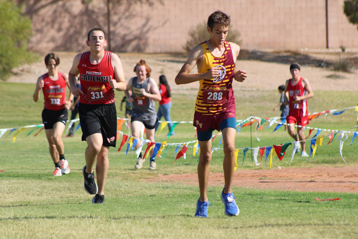 Pahrump Valley High School senior Samuel Grabbe finished the Palo Verde Labor Day Classic junio ...