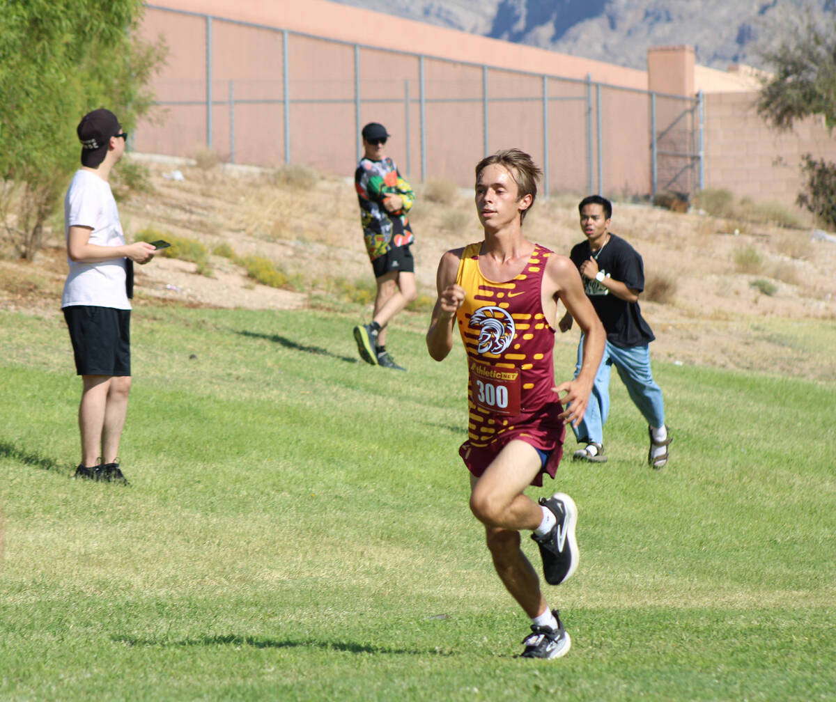 Pahrump Valley High School senior Timothy Stutzman finished the Palo Verde Labor Day Classic ju ...