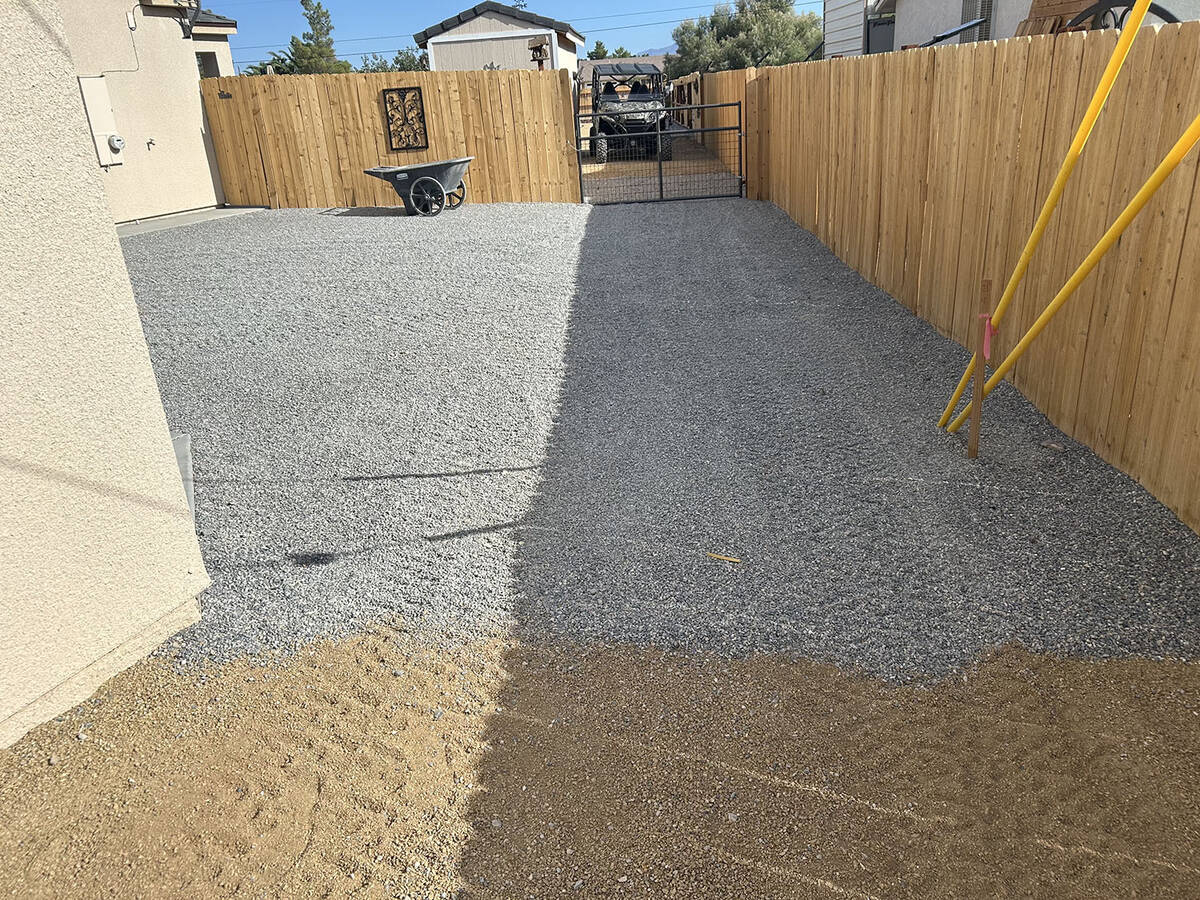 Mike Reynolds said John Pereyda was supposed to use chat in this area, but instead put pea grav ...