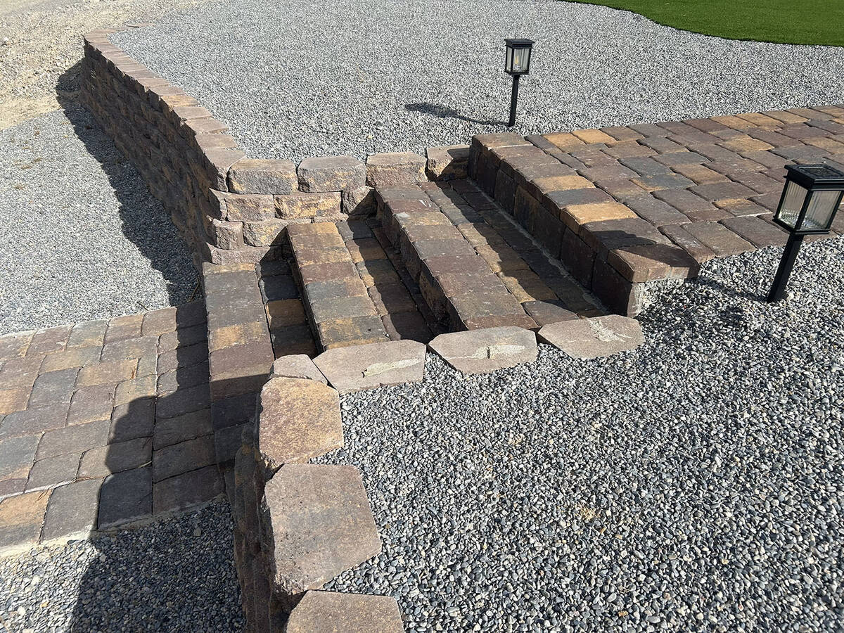 Mike Reynolds said John Pereyda never completed the retaining wall to the step and left glue on ...