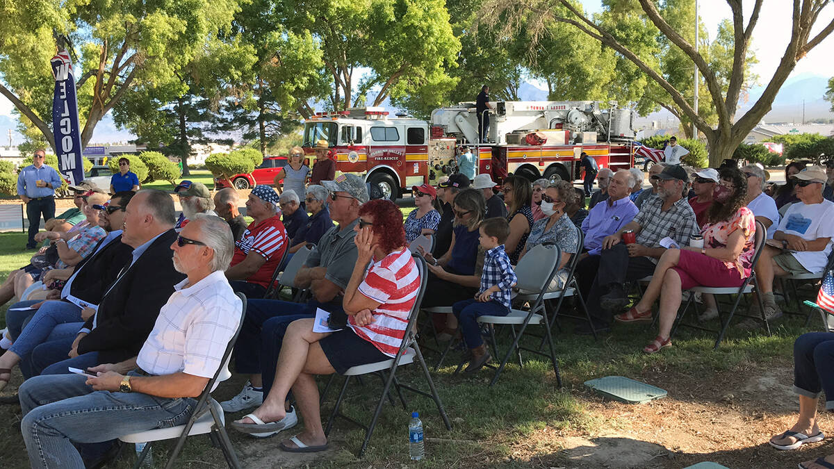 The First Responders Reflection Area will be filled with attendees of the 9/11 Memorial Ceremon ...