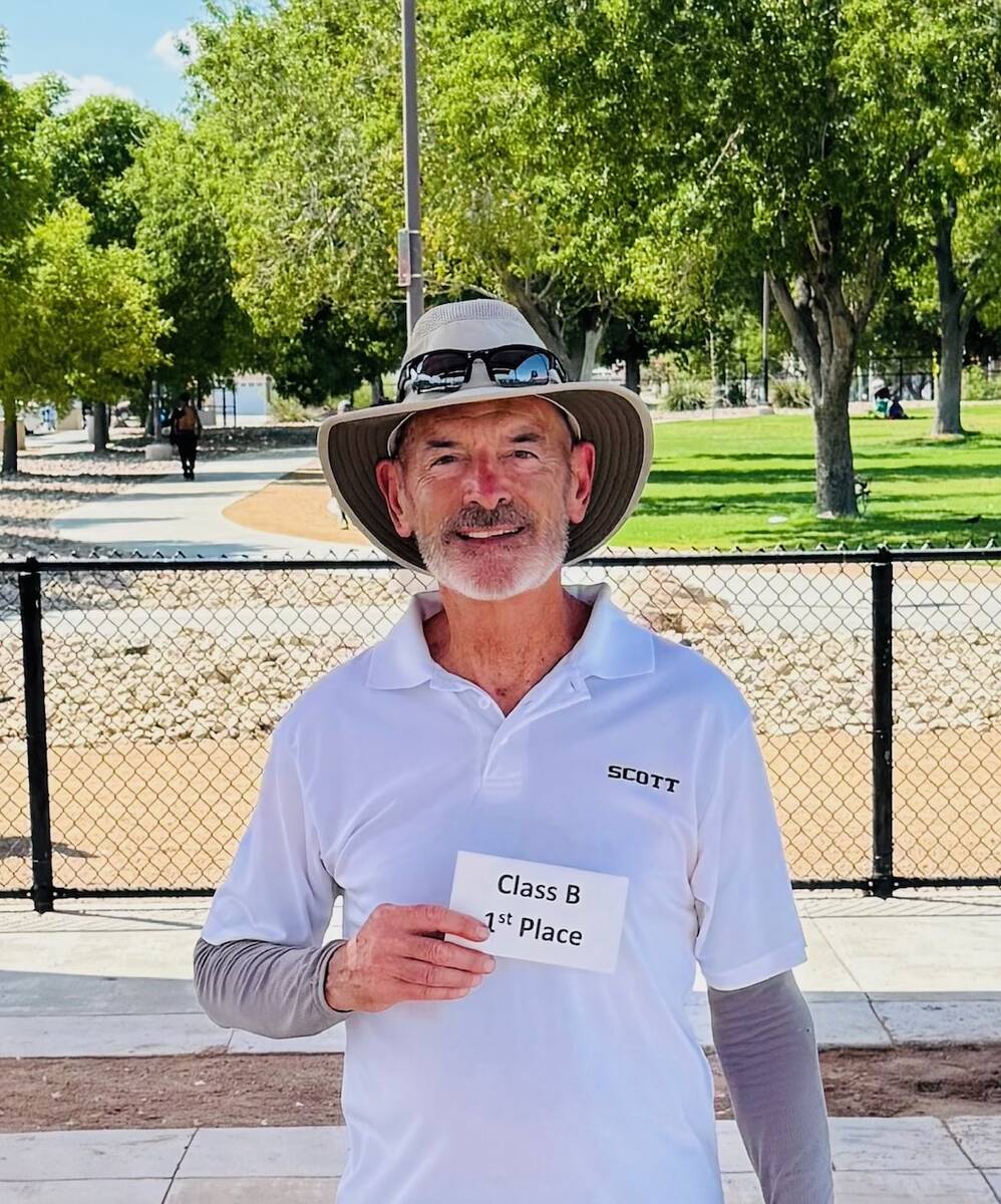 Nevada State Horseshoe Pitching Association pitcher Scotty (Dawg) Hardy from Las Vegas was the ...