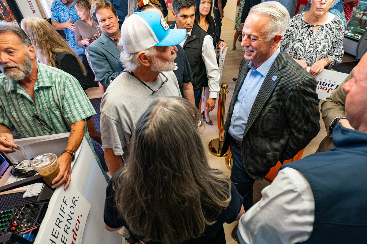 A packed Our Place Coffee was filled with people before Gov. Lombardo's arrival at 9 a.m. (John ...