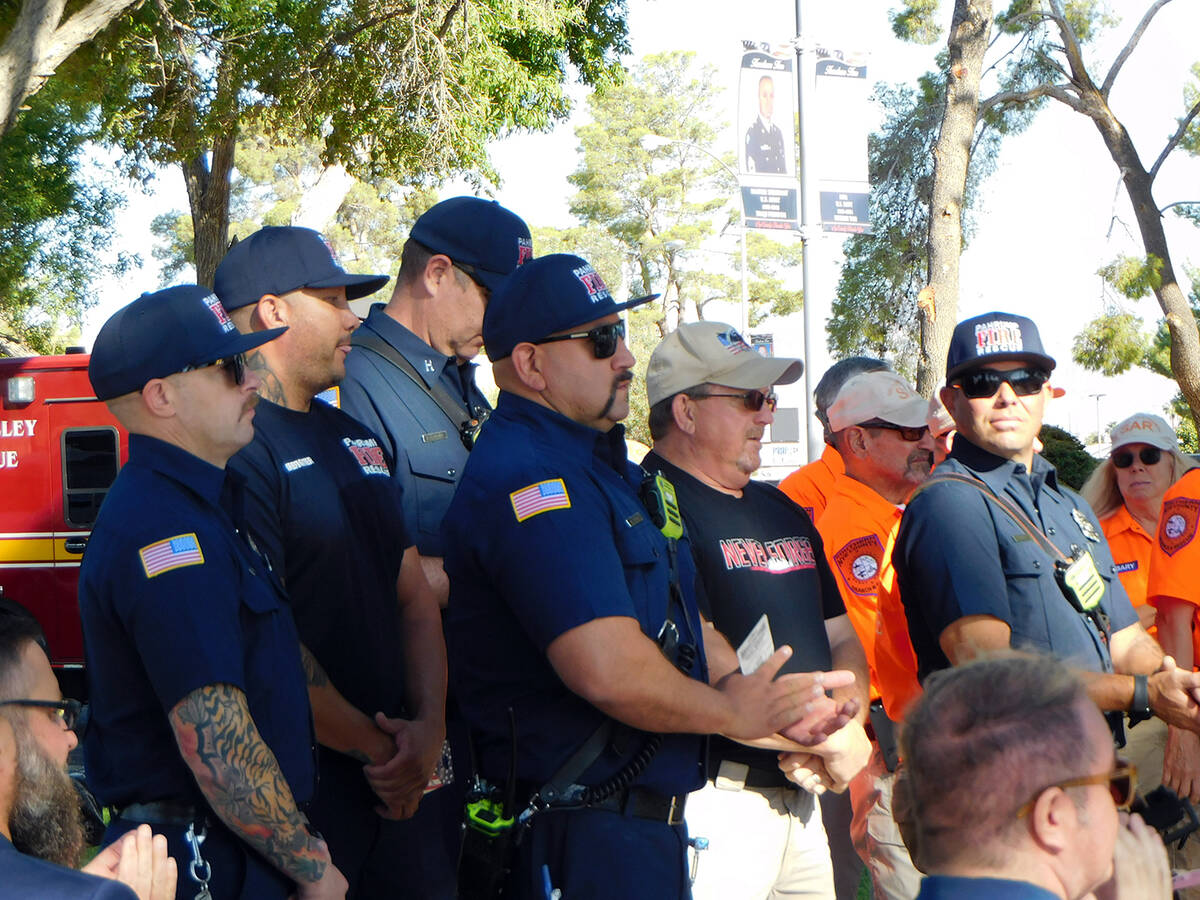 Local first responders were given their time in the spotlight at the 9/11 Memorial Ceremony, wi ...