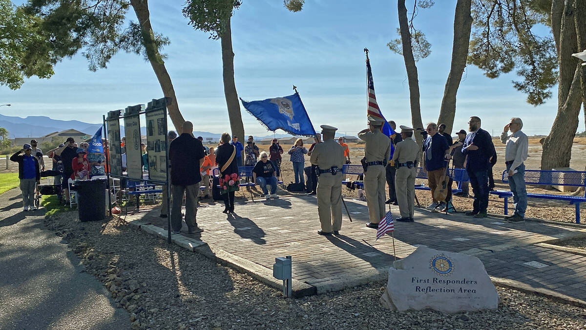 The First Responders Reflection Area at the Calvada Eye saw a sizeable crowd during the 9/11 Me ...