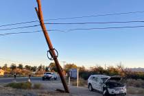 At an accident on Linda Street and West Basin Avenue, there were no entrapments, but a power po ...