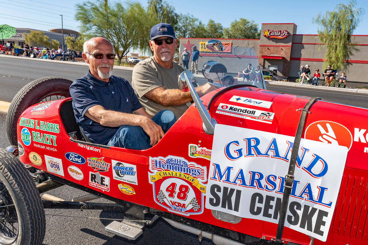 Taking the lead as Grand Marshal of the Pahrump Fall Festival Parade in 2024 was Ski Censke and ...
