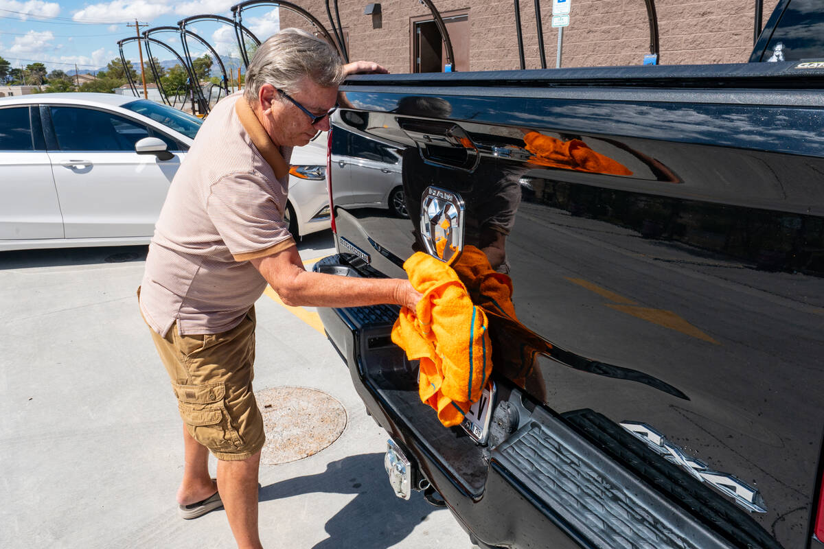Pahrump Wash Co.'s single car wash prices range from $12 - $24 per wash. (John Clausen/Pahrump ...