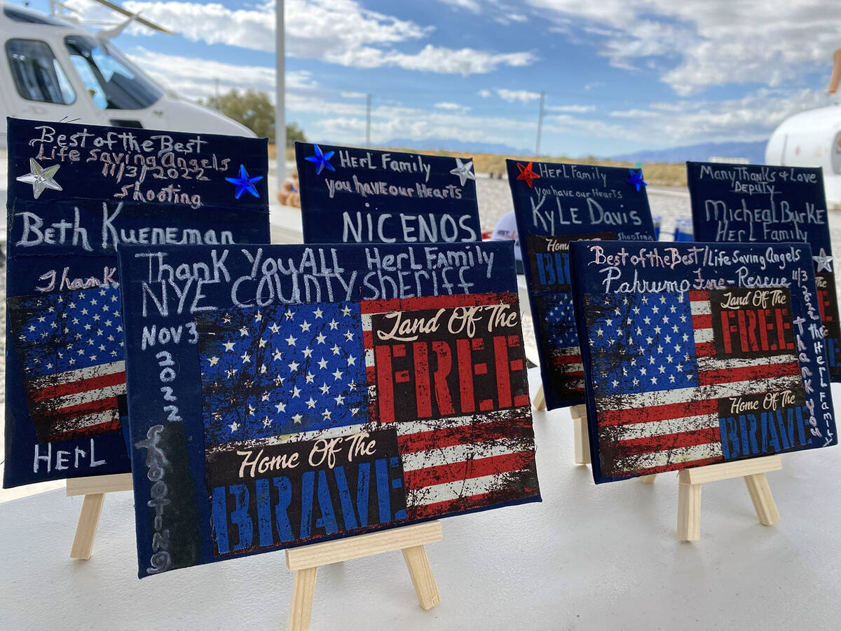 A series of special, homemade plaques were recently bestowed upon area first responders, who pl ...